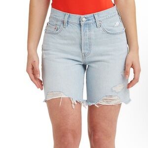 LEVIS DENIM MID THIGH SHORTS